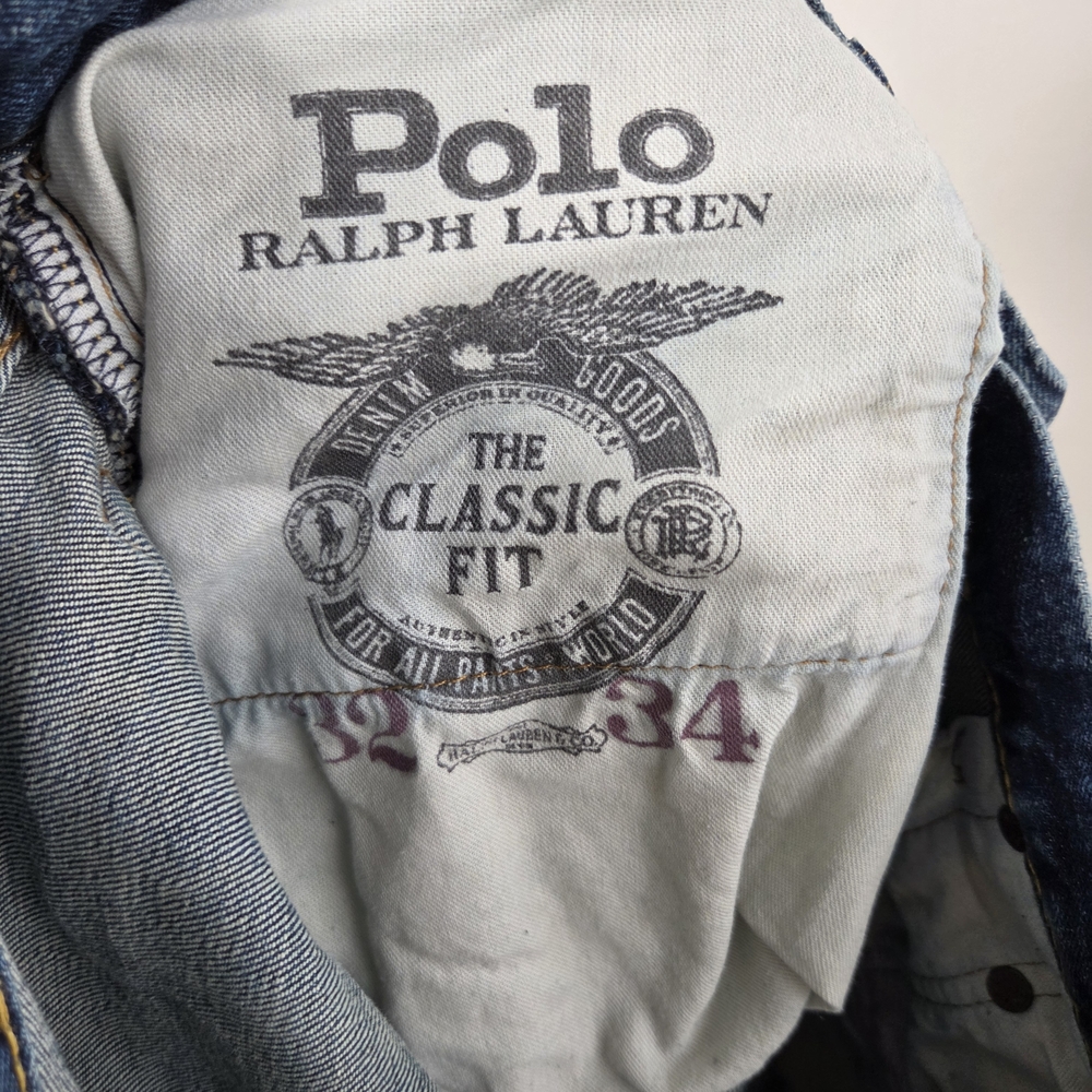Polo Ralph Lauren 32x34 Classic Fit Blue Jeans - Picture 9 of 10